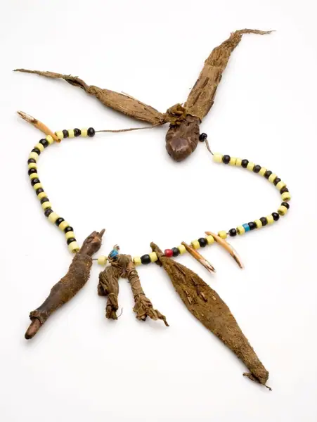 Amulet van het hoofd van de Papuase verzetslieden bij de Anggi-meren