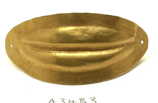 Beaten gold lips, found in Cyprus