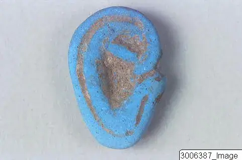 Ear, jewellery, öra amulet from Egypt