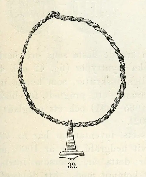 Torshammare i silver fr Sandby kyrkogård, Torna hd, Skåne (Antiqvitets Akademiens Månadsblad 1882 s103)
