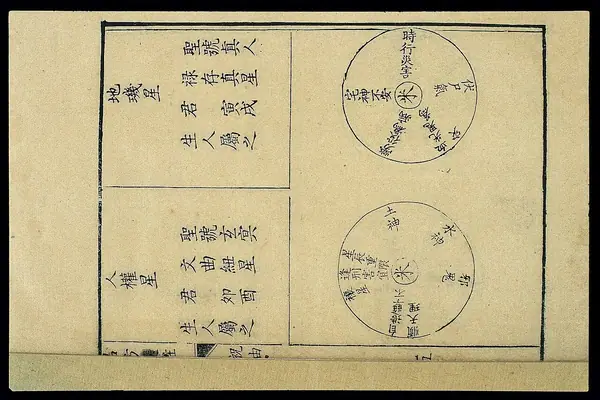 Chinese woodcut Healing by invocation - Wellcome Collection