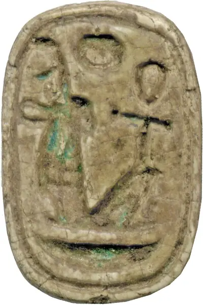 Amulet with the Names of Amenophis III (1388-1351/1350 BC) and Queen Tiye