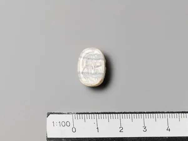 Banded agate scarab