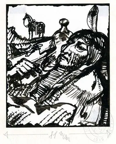 Ilustrace - Amulet Siouxů
