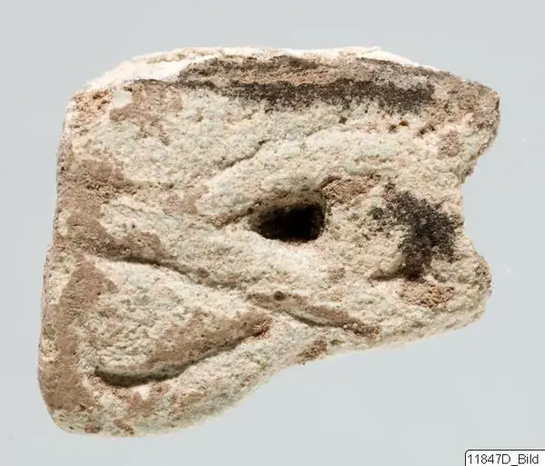 Amulet, faience, Horus eye
