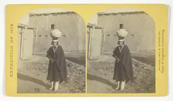 Zuni Indian Girl, with water olla, No. 17 from the series "Geographical Explorations and Surveys West of the 100th Meridian"