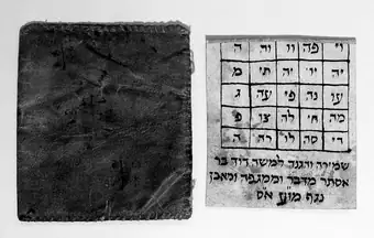 Manuscript amulet for the protection...from the plague