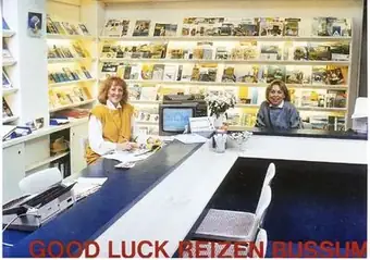 Reisbureau "Good Luck" gevestigd in Winkelcentrum "de Clinge"