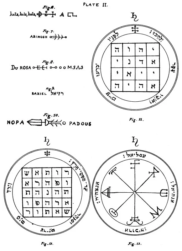 The Pentacles of Saturn, Mathers 1888