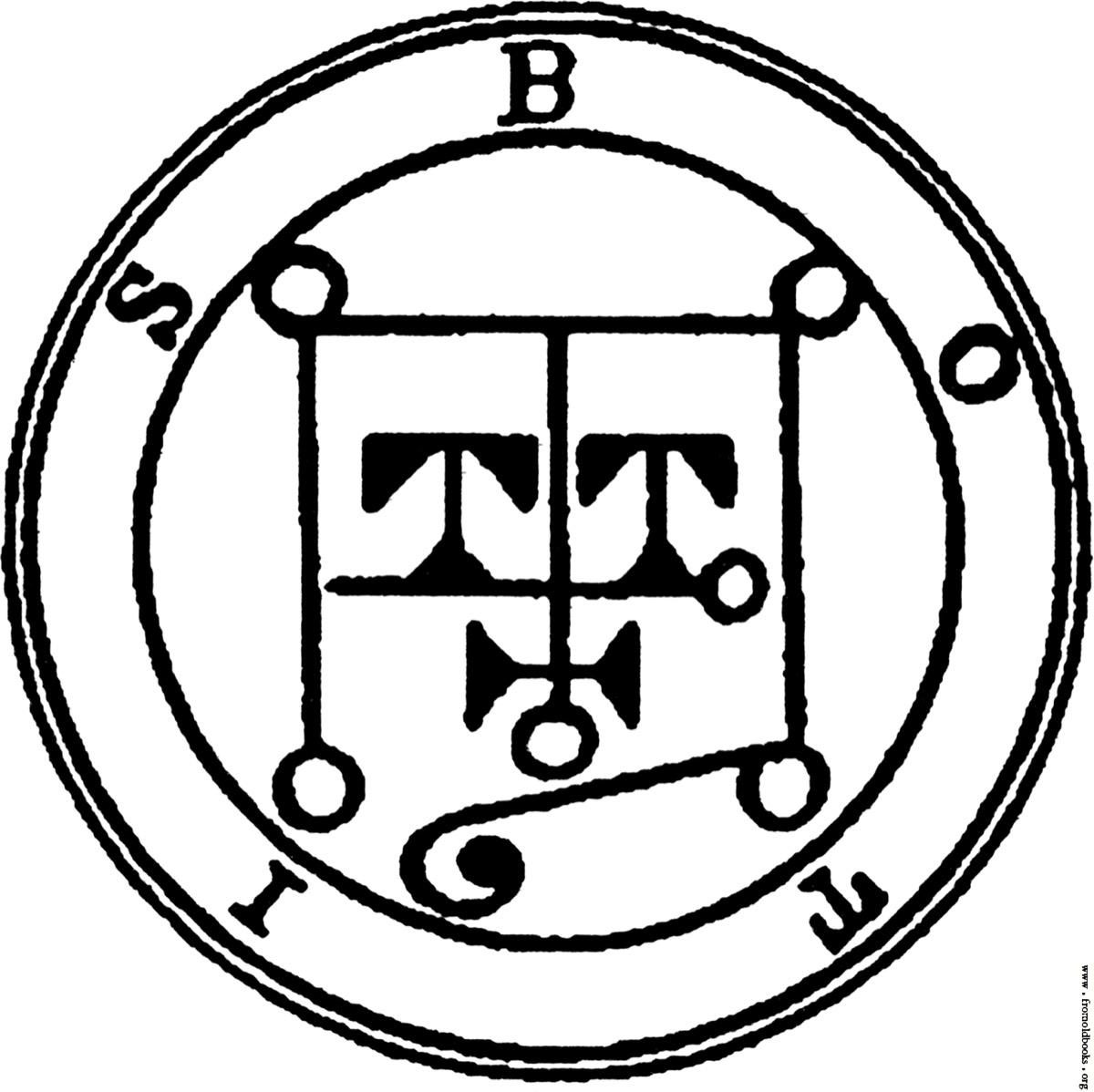 The seal of Botis, from the Goetia