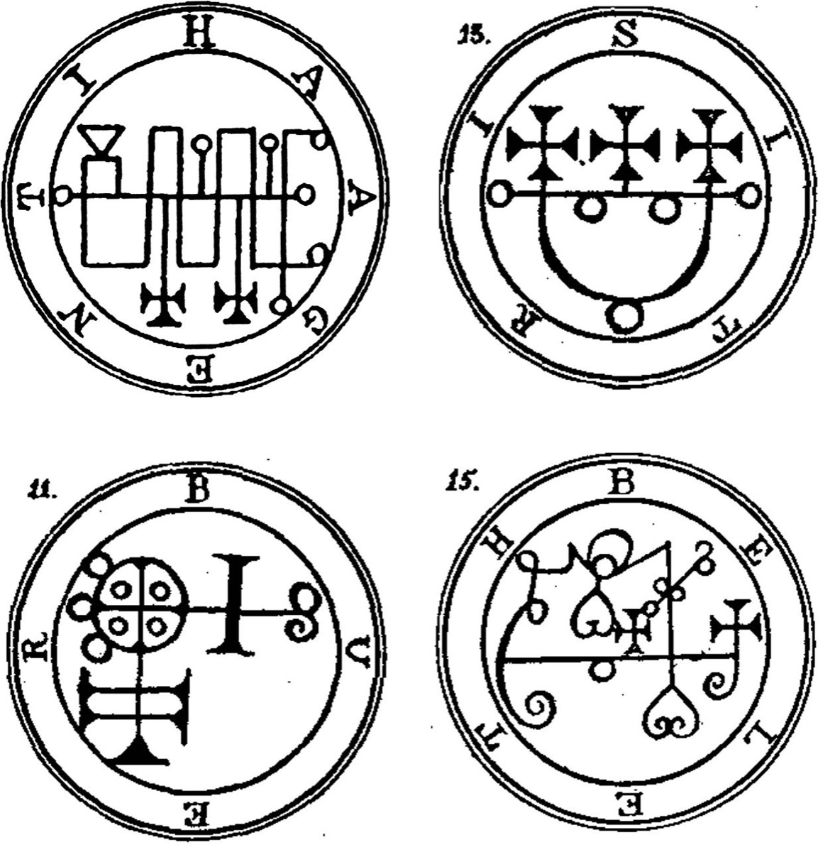 The seals of the Goetia